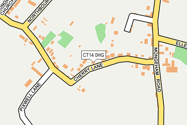 CT14 0HG map - OS OpenMap – Local (Ordnance Survey)