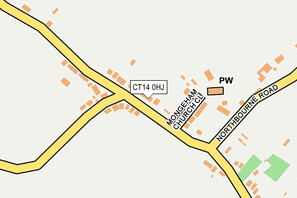 CT14 0HJ map - OS OpenMap – Local (Ordnance Survey)