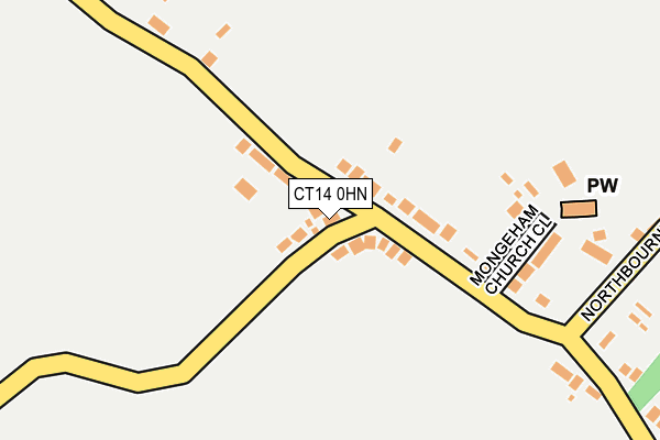 CT14 0HN map - OS OpenMap – Local (Ordnance Survey)