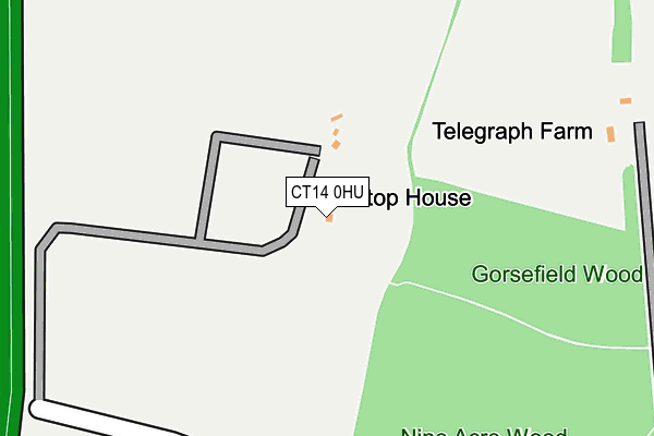 CT14 0HU map - OS OpenMap – Local (Ordnance Survey)