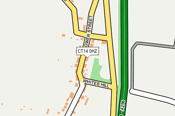 CT14 0HZ map - OS OpenMap – Local (Ordnance Survey)