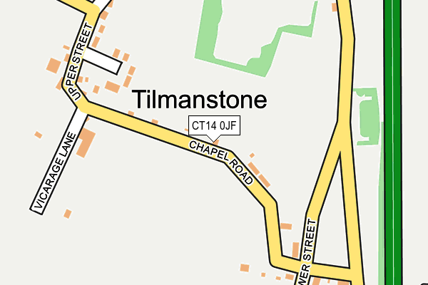 CT14 0JF map - OS OpenMap – Local (Ordnance Survey)