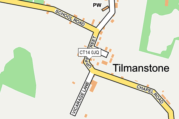 CT14 0JQ map - OS OpenMap – Local (Ordnance Survey)
