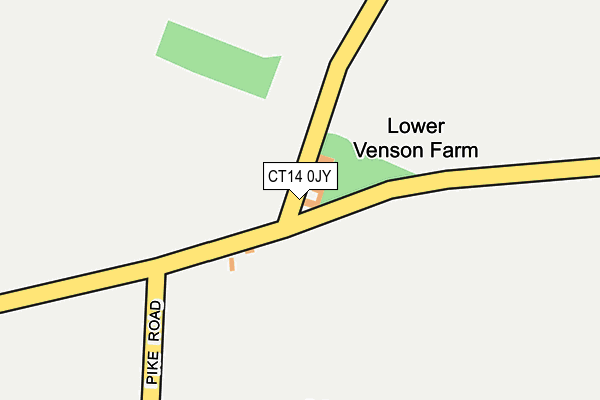 CT14 0JY map - OS OpenMap – Local (Ordnance Survey)