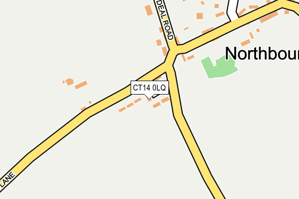 CT14 0LQ map - OS OpenMap – Local (Ordnance Survey)