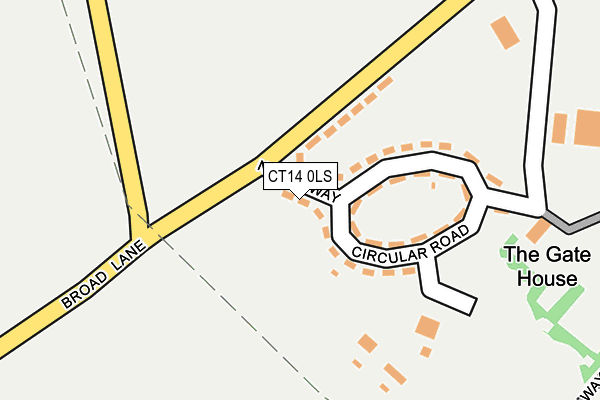 CT14 0LS map - OS OpenMap – Local (Ordnance Survey)