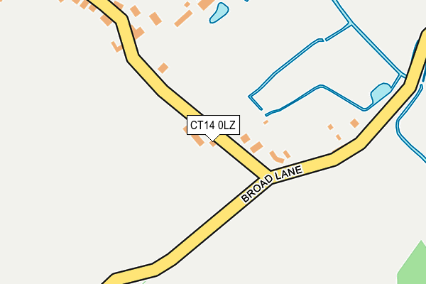 CT14 0LZ map - OS OpenMap – Local (Ordnance Survey)