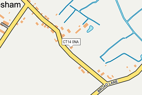 CT14 0NA map - OS OpenMap – Local (Ordnance Survey)