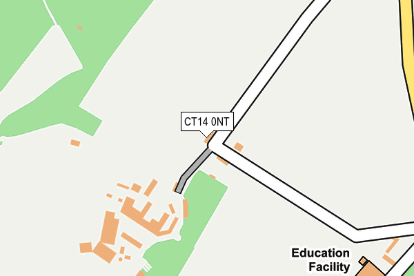 CT14 0NT map - OS OpenMap – Local (Ordnance Survey)