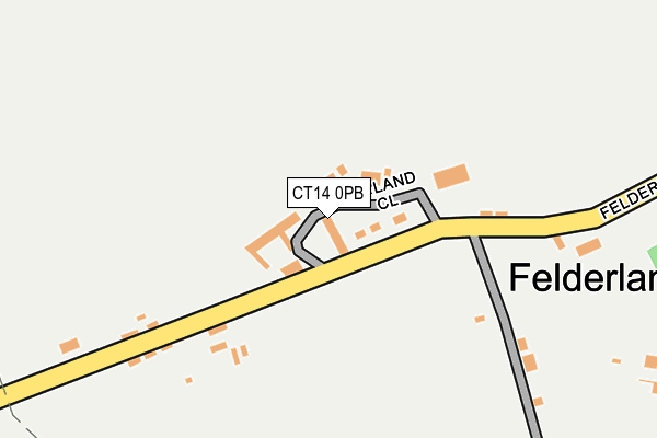 CT14 0PB map - OS OpenMap – Local (Ordnance Survey)