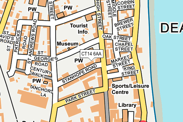 CT14 6AA map - OS OpenMap – Local (Ordnance Survey)