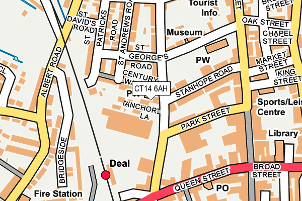 CT14 6AH map - OS OpenMap – Local (Ordnance Survey)