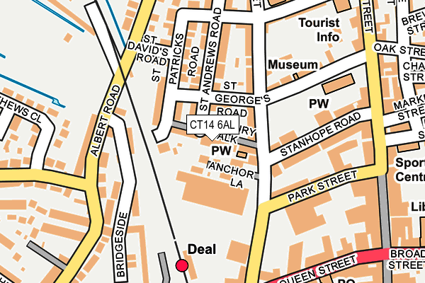 CT14 6AL map - OS OpenMap – Local (Ordnance Survey)