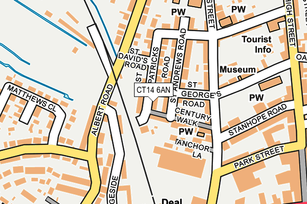 CT14 6AN map - OS OpenMap – Local (Ordnance Survey)