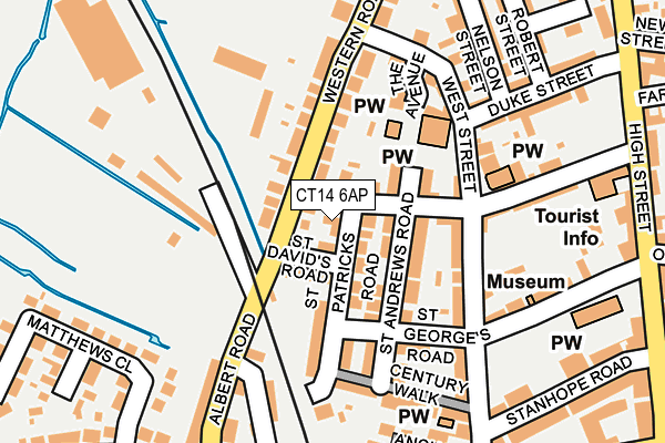 CT14 6AP map - OS OpenMap – Local (Ordnance Survey)