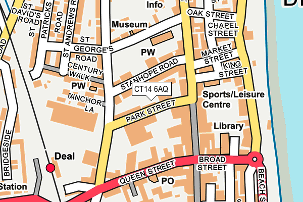 CT14 6AQ map - OS OpenMap – Local (Ordnance Survey)
