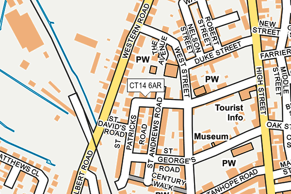 CT14 6AR map - OS OpenMap – Local (Ordnance Survey)