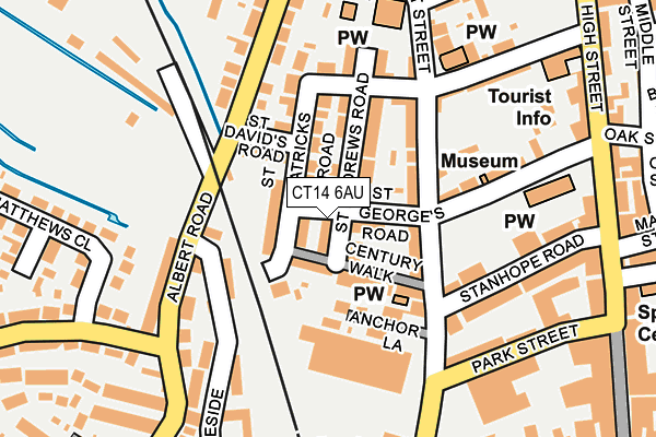 CT14 6AU map - OS OpenMap – Local (Ordnance Survey)