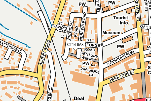 CT14 6AX map - OS OpenMap – Local (Ordnance Survey)