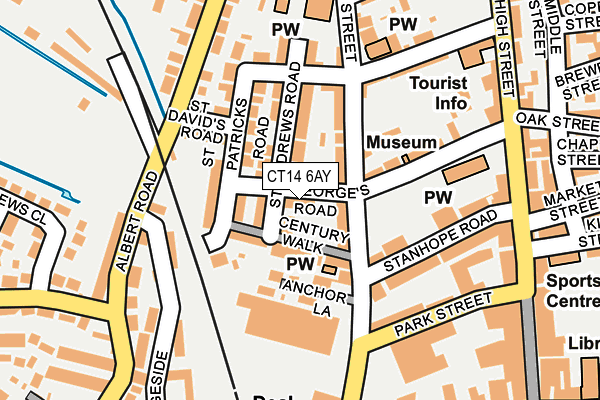 CT14 6AY map - OS OpenMap – Local (Ordnance Survey)