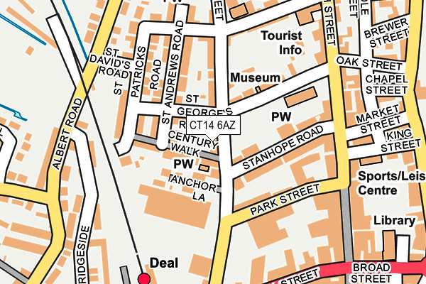 CT14 6AZ map - OS OpenMap – Local (Ordnance Survey)