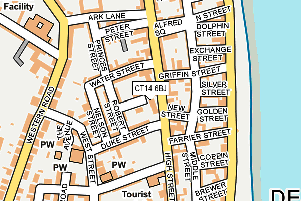 CT14 6BJ map - OS OpenMap – Local (Ordnance Survey)