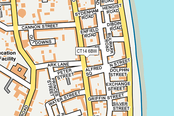 CT14 6BW map - OS OpenMap – Local (Ordnance Survey)