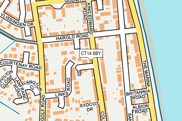 CT14 6BY map - OS OpenMap – Local (Ordnance Survey)