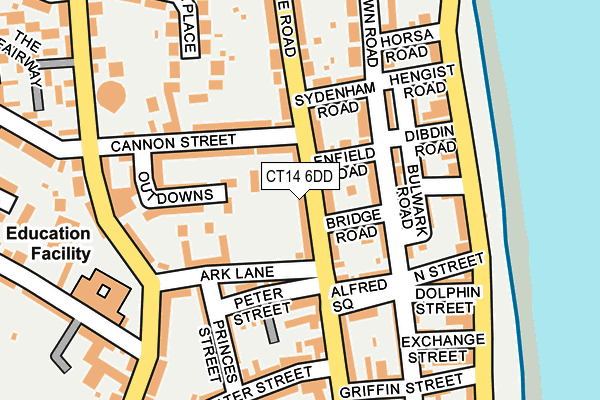 CT14 6DD map - OS OpenMap – Local (Ordnance Survey)