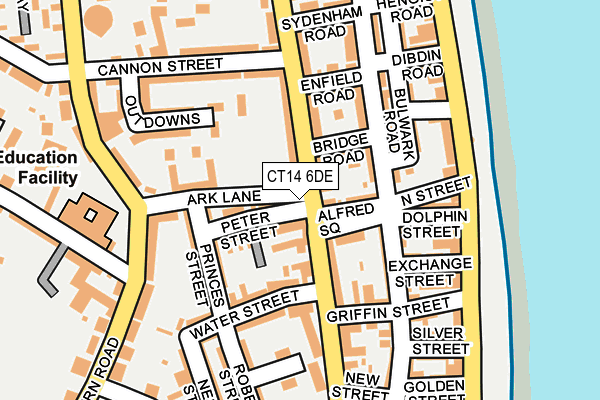 CT14 6DE map - OS OpenMap – Local (Ordnance Survey)