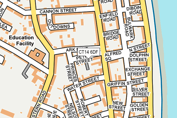 CT14 6DF map - OS OpenMap – Local (Ordnance Survey)