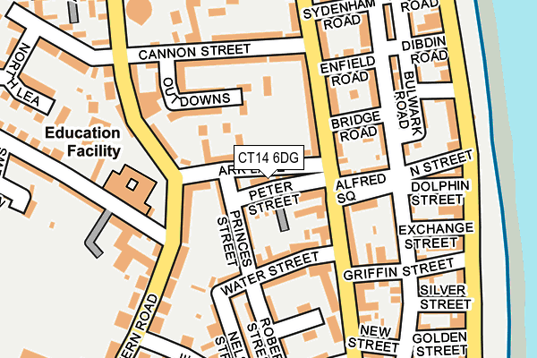 CT14 6DG map - OS OpenMap – Local (Ordnance Survey)