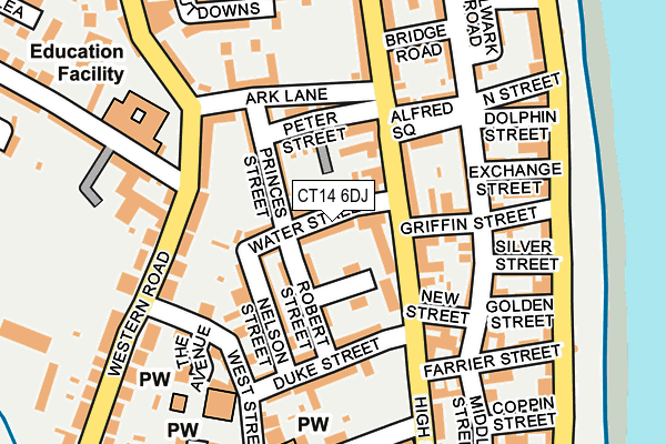 CT14 6DJ map - OS OpenMap – Local (Ordnance Survey)
