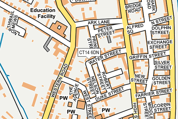 CT14 6DN map - OS OpenMap – Local (Ordnance Survey)