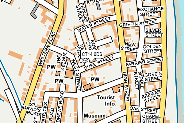 CT14 6DS map - OS OpenMap – Local (Ordnance Survey)