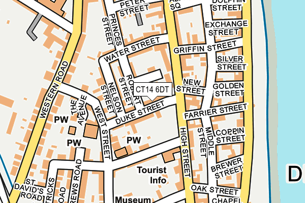 CT14 6DT map - OS OpenMap – Local (Ordnance Survey)