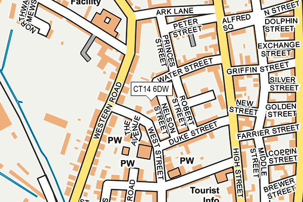 CT14 6DW map - OS OpenMap – Local (Ordnance Survey)