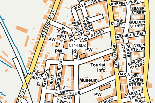 CT14 6DZ map - OS OpenMap – Local (Ordnance Survey)