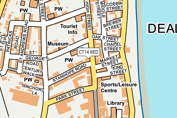 CT14 6ED map - OS OpenMap – Local (Ordnance Survey)