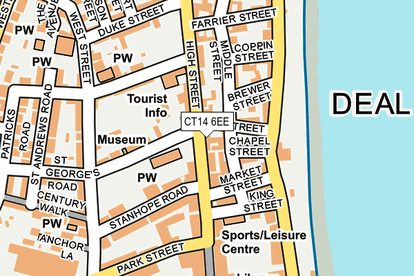 CT14 6EE map - OS OpenMap – Local (Ordnance Survey)