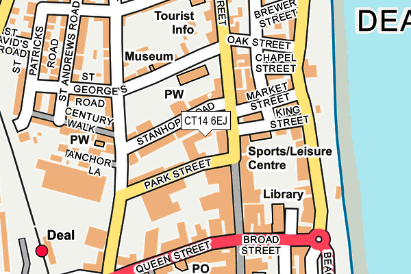 CT14 6EJ map - OS OpenMap – Local (Ordnance Survey)