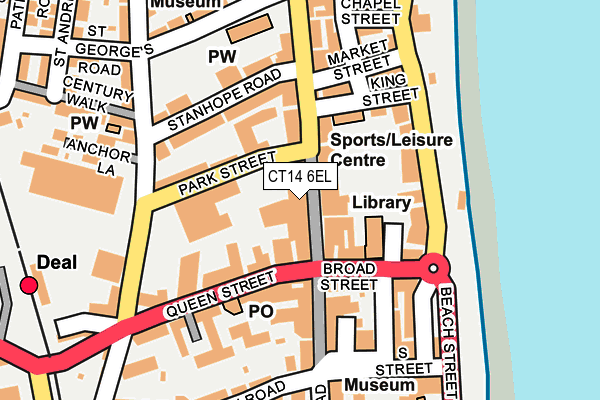 CT14 6EL map - OS OpenMap – Local (Ordnance Survey)