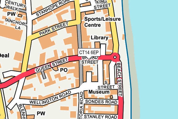 CT14 6EP map - OS OpenMap – Local (Ordnance Survey)