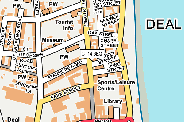 CT14 6EQ map - OS OpenMap – Local (Ordnance Survey)