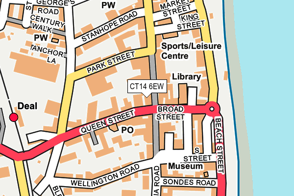 CT14 6EW map - OS OpenMap – Local (Ordnance Survey)