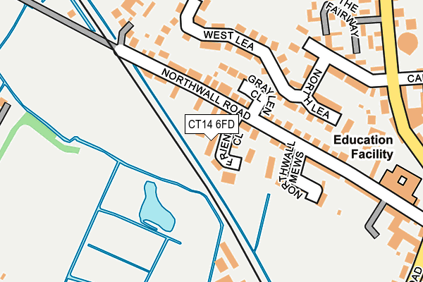 CT14 6FD map - OS OpenMap – Local (Ordnance Survey)