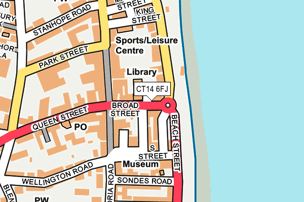 CT14 6FJ map - OS OpenMap – Local (Ordnance Survey)