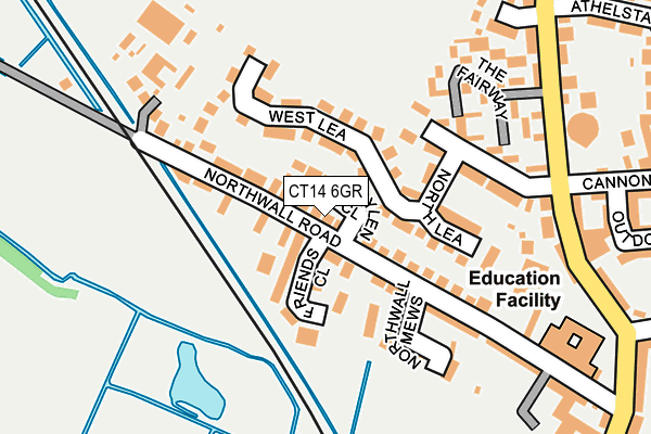 CT14 6GR map - OS OpenMap – Local (Ordnance Survey)