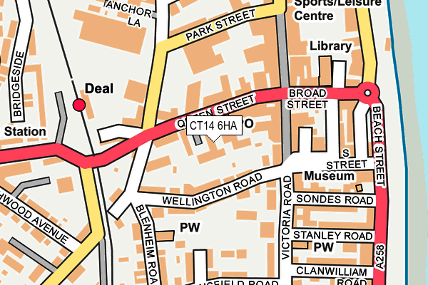 CT14 6HA map - OS OpenMap – Local (Ordnance Survey)