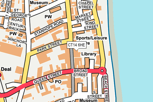 CT14 6HE map - OS OpenMap – Local (Ordnance Survey)